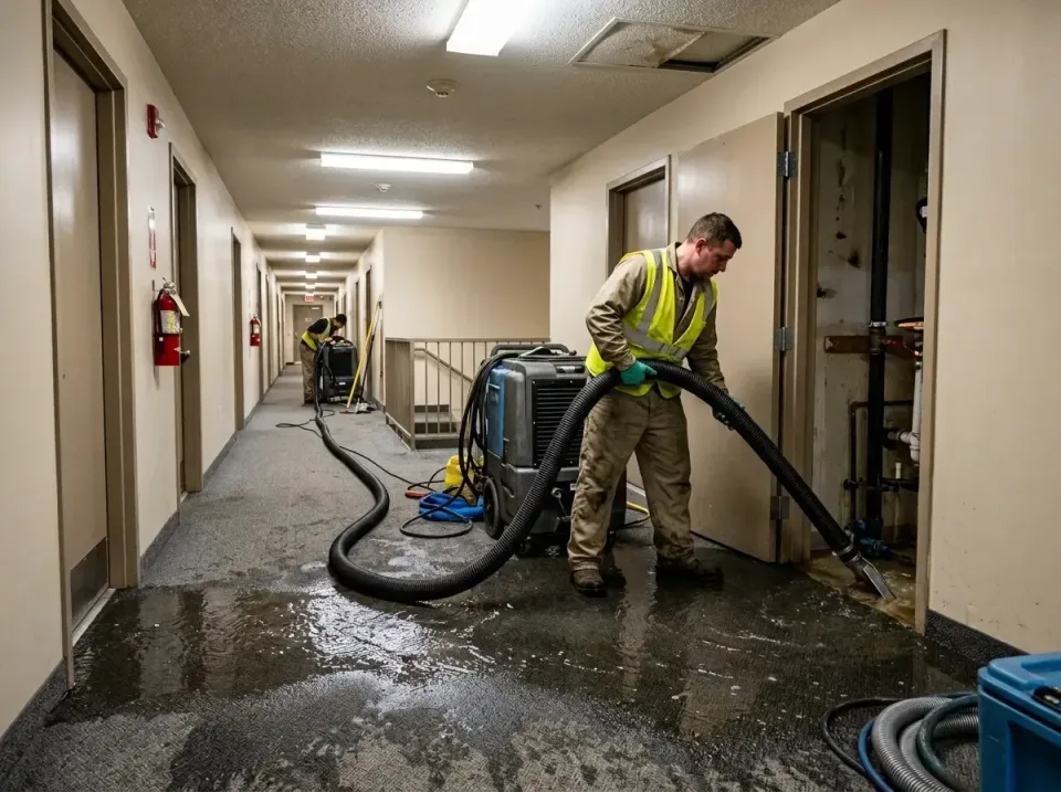 multi-unit-apartment-hallway-f-005 — frequently asked questions, Emergency Burst Pipe Water Extraction & Removal in Oakville…